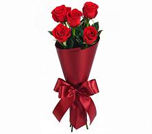 Букет 5 Красных роз Эдлесс Лав в Гуеве