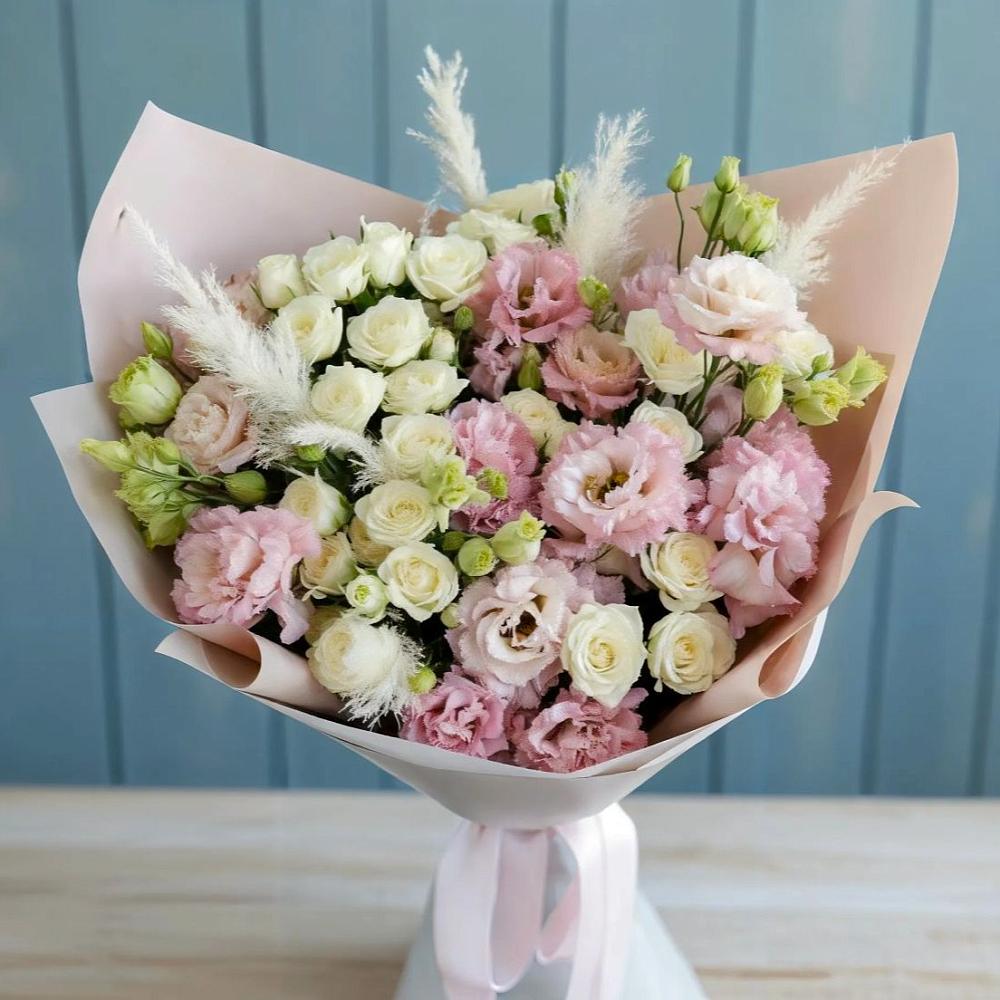 Букет цветов из: Альстромерии и Розы в Гуеве