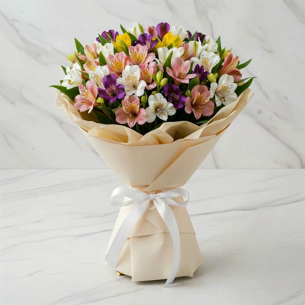 Букет цветов из: Альстромерии в Гуеве