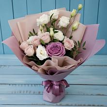 Букет цветов из:  Розы и Лизиантусы #REPLACE_PRED# Гуеве