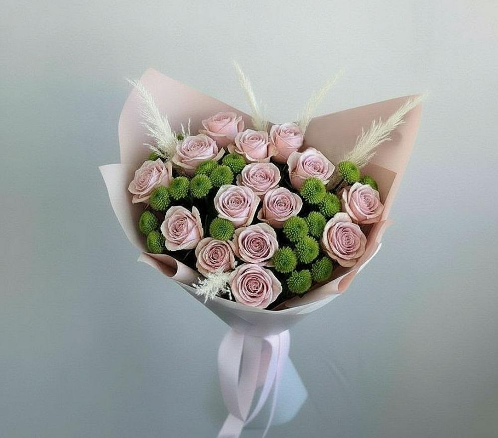 Букет цветов из: Розы и Хризантемы в Гуеве