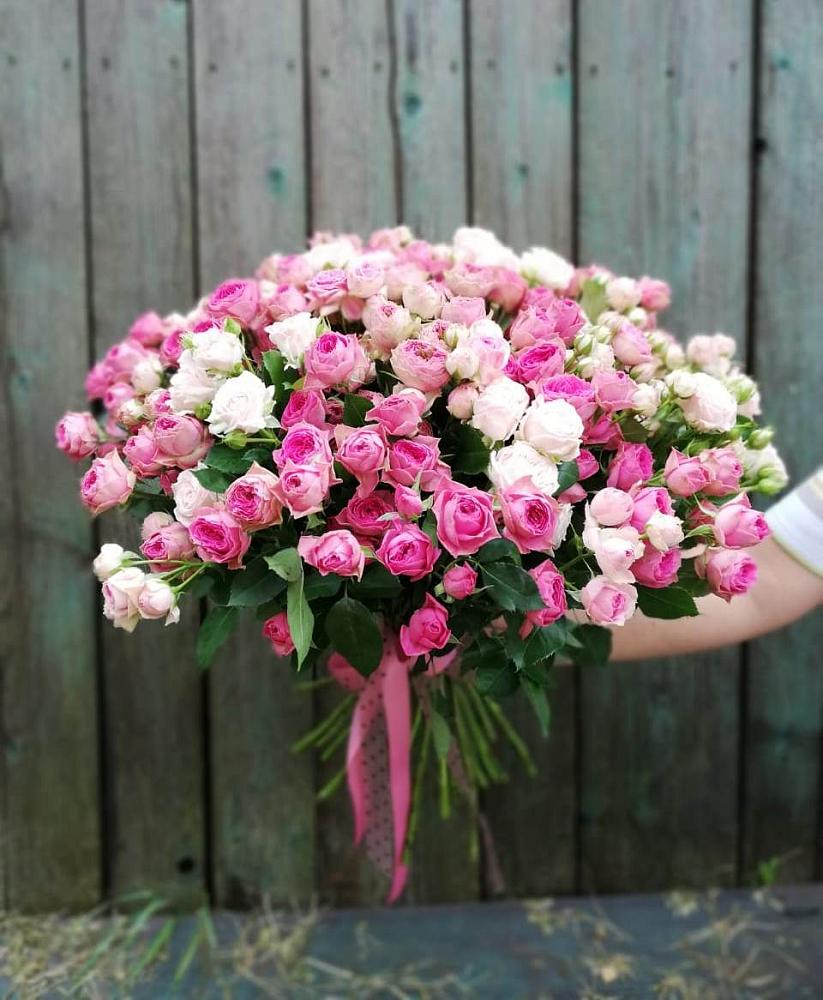 Букет Розовые кустовые розы Натали и Лав Лидия в Гуеве