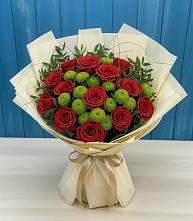 Букет цветов из:  Розы и Хризантемы в Гуеве