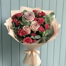 Букет цветов из:  Гвоздики и Розы в Гуеве