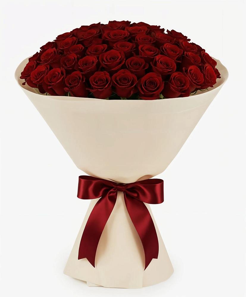 Букет 101 Бордовая роза Блэк Бакарра в Гуеве